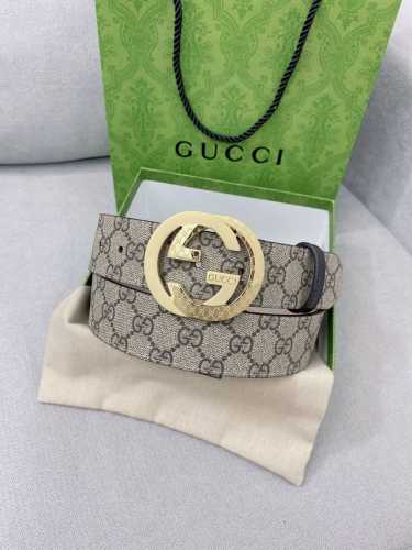 特 Gucci 高端定制男士原单皮带，海外限量定制款式，顶级原厂材质复刻，体现腰间贵族的一款必备腰带，宽度4.0Cm