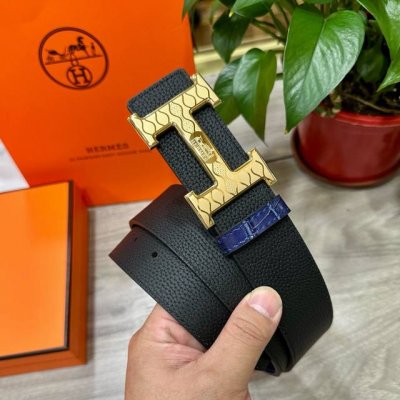 特 P200 Hermes.爱马仕 男士真皮腰带 宽度3.8Cm 原版带身 配搭精品钢扣 可双面使用 触感厚实