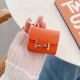 爱马仕官网1:1耳机包 手掌纹皮料 金属Logo 时尚迷你斜挎包包 可以当包饰，耳机包一举两得！ Airpods 3代