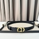 特 。Dior 24早春新款 C D搭扣黄铜腰带扣，小牛皮腰带 经典永存 3Cm