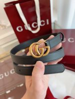 Gucci古驰法国原厂皮料，黑色牛皮 品质毋庸置疑 没有更好 只有最好 女士尺寸2.0厘米