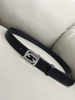 特 Gucci 古驰 3.0寬度 進口小牛皮熱壓款 方型G型扣 多色搭配多彩選擇