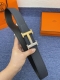品牌爱玛仕 No.550 描述经典系列新品腰带，采用小牛皮材质，完美搭配手工车线，经典配色，可搭配商务西装或更为休闲的造型。腰带为法国尺寸，请在购买前参阅腰带尺