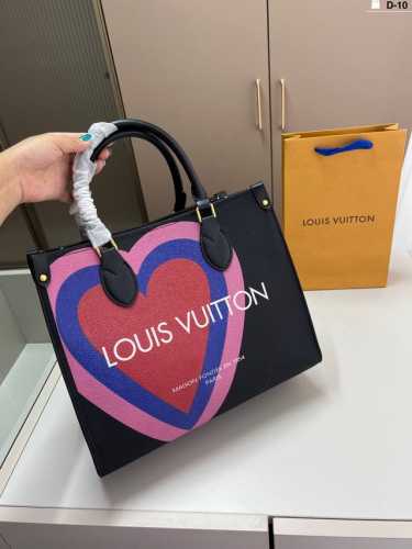 Lv Ab面Onthego托特包 容量不容小觑 女人味满满 优雅与时尚并存 D-10尺寸32×26