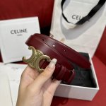 特 赛琳〖Céline〗女士腰带 带身采用进口双面牛皮 搭配凯旋门扣 手感柔软细腻，上身效果超级好看 宽度2.5Cm