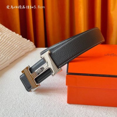 特P200 Hermes 爱马仕，宽3.8Cm进口原版皮带身，双面可两面用，精品电镀五金 ！顶级P240