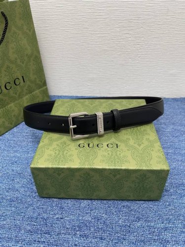 Gucci 经典款面进口原厂皮 搭配原版平纹底 精品针扣 宽3.0Cm 潮流百搭 时尚人士必备