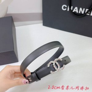 Cm 香奈儿腰带，双面头层牛皮皮料，长度：.75.80.85.90.95.100欧，珍珠铜五金扣原版开模定制庆祝]