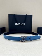 宽度3.0Cm Chanel 香奈儿 进口柔软小牛皮纹路清晰五金配件金 银色 金属磨胶钢扣。