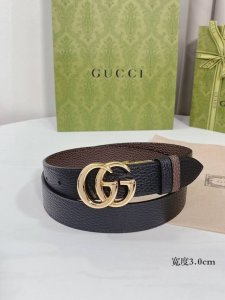 女款 配全套包装礼盒 Gucci 新款原单腰带，转动精品扣头双面可用，正品开模定制进口原版皮底，宽度3.0Cm
