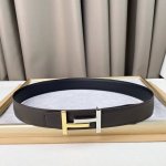 特 H家、原版双面佩戴、双面头层宽3.8Cm 官网同步，不锈钢金属标识,柔软舒适。适合商务低调人士