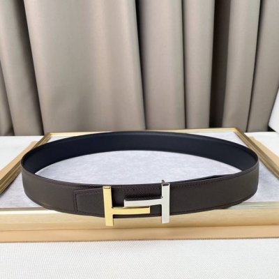 特 H家、原版双面佩戴、双面头层宽3.8Cm 官网同步，不锈钢金属标识,柔软舒适。适合商务低调人士