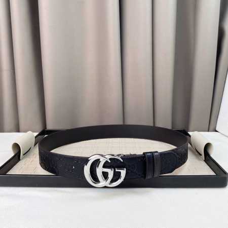 Gucc！宽度3.8Cm 原厂做工。双面头层牛皮，两面均可佩戴。 码数；100-125Cm 包装：全套包装 - 点击图像关闭