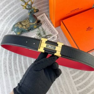 爱马仕 特种皮腰带系列 ，原厂五金精品不锈钢扣，手感柔软舒适 宽3.8Cm。