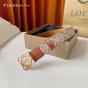特P180 Loewe (罗意威) 专柜同款 选用柔软布面搭配小牛皮制作，搭配精品经典款铜扣，时尚百搭，宽3.2Cm