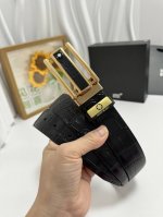 品名：万宝龙 Montblanc 材质：原单牛皮腰带 百分百头层牛皮腰带保证真皮，24K纯钢扣，专柜原单品质、做工精细，时尚大牌，送人自用首选 包装： 请认准如