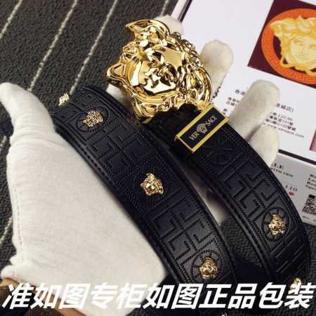 品名：范思哲.Ver…Sace原单 型号：认准如图专柜包装，赠送打孔器 材料：百分百头层牛皮，保证真皮。美人头，24K钢扣，镶嵌满满美杜莎人头五 - 点击图像关闭