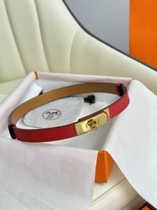 爱马仕女款腰带 全套包装 1.8Mm 女款 凯莉 顶级原单 原厂进口皮 专柜五金 K金 铂金 玫金 长度可调节 专柜同款 经典款式
