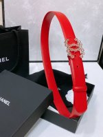 Chanel 24C 树脂水晶 Logo搭扣 黄铜金属 进口胎牛皮平纹带身 饰有Cc小Logo手感柔软 细腻 3.0Cm