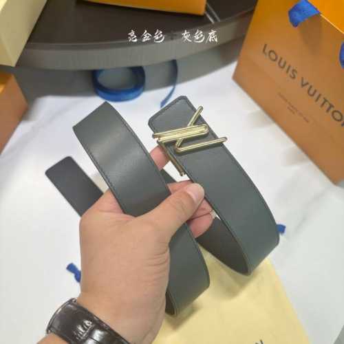 特 寬度：40Mm Lv Pyrmide Truck L Oeii雙面腰帶 驢家 海外原單代特供 面為進口小牛皮荔枝紋襯托原廠配色柔軟小牛皮底 搭配最新鋼五金搭