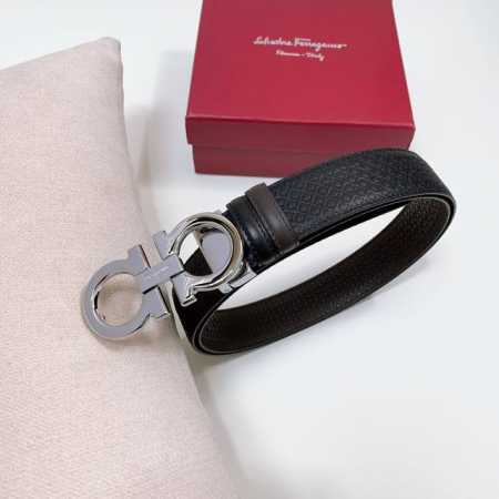 特 Ferragamo.菲拉格慕 全套包装 宽度3.5Cm 高级定制款男士皮带 双面进口牛皮 可双面使用 自行选择搭配 真材实料 很有质感 时尚经典不失 - 点击图像关闭