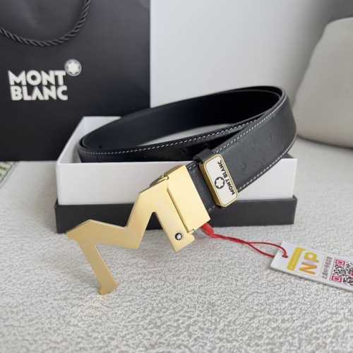 品名：万宝龙.Montblanc原单 腰带 皮带 型号：挂扣，新款原版经典精品双色挂扣，实物拍摄，原版头层牛皮材料：百分百头层牛皮，保证真皮。双面可用专柜同等质