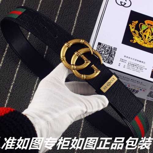 品名：古奇.Gu Cci原单 型号：认准如图专柜包装，赠送打孔器 材料：百分百头层牛皮，保证真皮。24K纯钢扣，古铜色工艺红绿布系列专柜同等质量， 送人自用首选