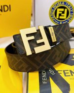 皮带 Fendi.芬迪..顶级原单复刻. 腰带 百分百进口头层牛皮 保证真皮 双层Ff镜面工艺24K纯钢扣 永不掉色涂鸦彩绘印花图案艺术正反双面使用商场专柜同等