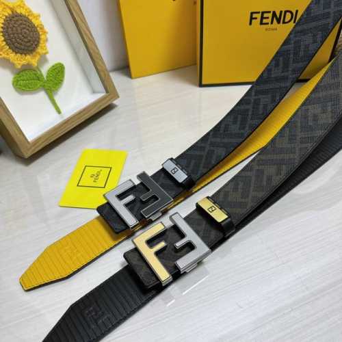 品名：芬迪 Fendi 原单 材质：原单牛皮腰带 百分百头层牛皮腰带保证真皮，24K纯钢扣，专柜原单品质、做工精细，时尚大牌，送人自用首选 包装： 请认准如图专
