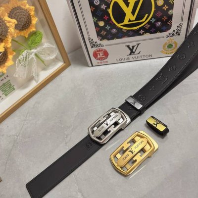品名：Lv..路易..威登自动带 材质：原单牛皮腰带 百分百头层牛皮腰带保证真皮，24K纯钢扣，专柜原单品质、做工精细，时尚大牌，送人自用首选 包装： 请认准如