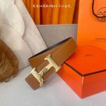 爱马仕 Hermes 原单爱马仕，宽3.8Cm进口原版皮带身，双面可两面用，精品电镀五金 ！