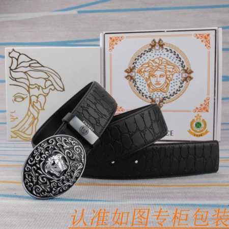 腰带皮带：范思哲原单牛皮腰带 男款皮带：材质百分百头层牛皮腰带保证真皮皮带，专柜原单品质、做工精细，时尚大牌，送人自用首选包装： 请认准如图专柜包装赠送打孔器手 - 点击图像关闭