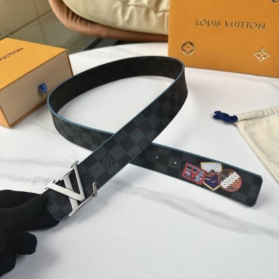 L0Uis Vuitt0N 今季新品 驢家原單腰帶 寬度40毫米 定制帆布面內襯進口小牛皮底壓格子紋 全新開模精鋼五金搭扣 雙面用 經久耐用 百搭款