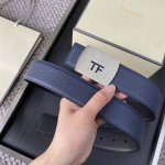 Tom Ford 汤姆福特。新品高端双面小牛皮，简约商务男士腰带，4.0Cm宽，双面使用，配原版包装