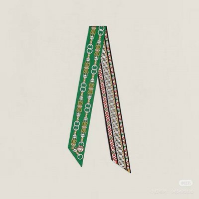 Hermes Twilly“Harnais En Rosace” 爱马仕Hermes Harnais En Rosace Twilly小丝巾 Twilly小丝巾