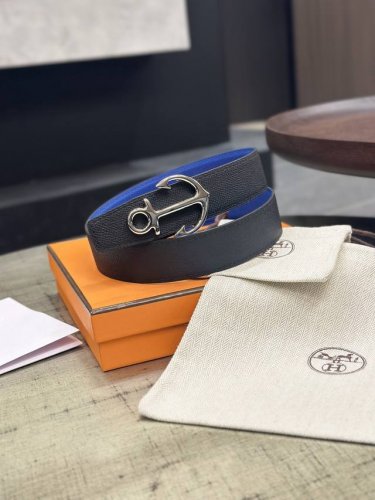 特 爱马仕 精品掌纹 Cargo Belt Buckle & Reversible Leather Strap 27Mm