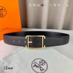 HermèS 爱马仕针扣 原单品质 进口头层牛皮 咖啡色荔枝纹搭配进口原版Box黑色平纹底 38Mm宽 双面可用 配官网H亮银 亮金扣