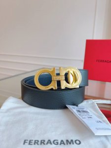 特 Ferragamo.菲拉格慕 新款全套包装 宽度3.5Cm 高级定制款男士皮带 双面进口牛皮 可双面使用 自行选择搭配 真材实料 很有质感 时尚经典不失风范