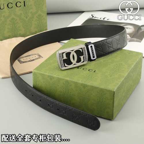 高端品質，實物拍攝 批p 配全套包裝 品牌：Gucci海外原單 扣頭材質：雙色純鋼扣 帶身材質正面：38Mm寬度採用雙面進口頭層