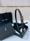 Chanel 24C 小牛皮、金属 与 树脂黑 玫红 Logo搭扣 手感柔软 细腻2.0Cm精品