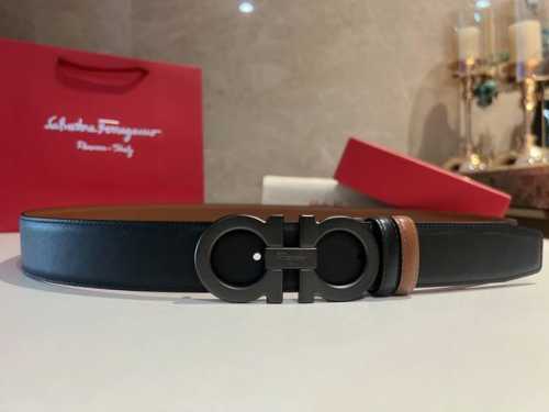 腰间最闪亮的星 -Salvatore Ferragamo男士腰带，穿搭配饰少不了菲拉格慕腰带的出场，而腰部是黄金分割点，因此一条有特色的腰带非常重要。带身设计上