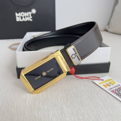 品名：万宝龙.Montblanc原单 腰带 皮带 型号：挂扣，新款原版经典精品双色挂扣，实物拍摄，原版头层牛皮 材料：百分百头层牛皮，保证真皮。双面可用专柜同等