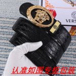 品名：Versace.范思哲原单 材料：百分百头层牛皮，保证真皮。24K纯钢扣双面可用专柜同等质量， 送人自用首选 包装： 请认准如图专柜包装，赠送打孔器，银联