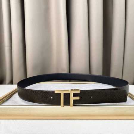 男士Tf 汤尼.福特 牛皮。柔软细腻，百搭大方，宽3.5Cm 、 官网同步，纯铜五金，可裁剪设计！ - 点击图像关闭