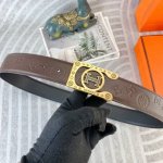 爱马仕 特种皮腰带系列 ，原厂五金精品不锈钢扣，手感柔软舒适 宽3.8Cm。