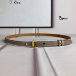 HermèS 爱马仕 女款针扣皮带 原单品质 进口头层牛皮 灰色手掌纹面搭配土黄色原版底 15Mm宽 配精品金 银钢扣