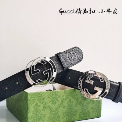 新款Gucci字母印花压纹、纯钢五金 尺寸3.8Cm