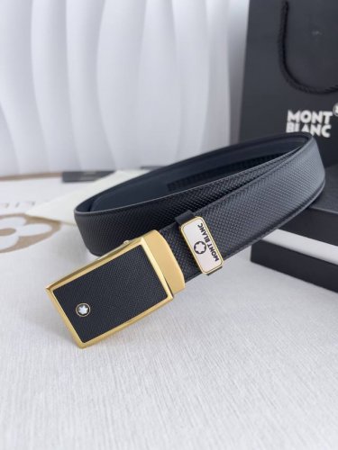 品名：万宝龙.Montblanc原单 腰带 自动皮带 型号：自动带，原版新款纯钢材质自动扣，双面头层牛皮实物拍摄， 材料：百分百头层牛皮，保证真皮。专柜同等质量