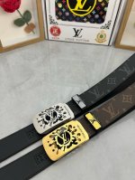 品名：Lv..路易..威登自动带 材质：原单牛皮腰带 百分百头层牛皮腰带保证真皮，24K纯钢扣，专柜原单品质、做工精细，时尚大牌，送人自用首选 包装： 请认准如