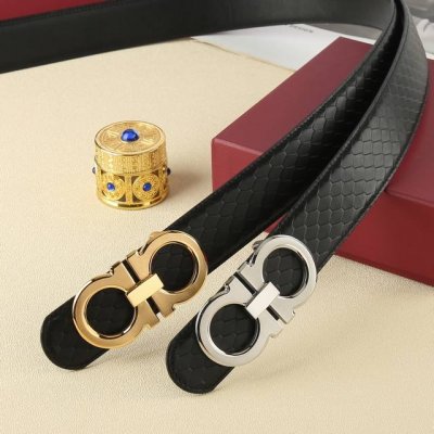 特 菲拉格慕秘原单高端品质专柜官网同步支持NFC感应宽度3.8精美钢扣头意大利进口头层原版压纹纹理消晰真实感超强打造全新的视觉3D郊果高档客户入手送礼自用佳品